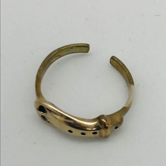 Sterling Silver Buckle Adjustable Toe Ring NWT - Picture 4 of 6